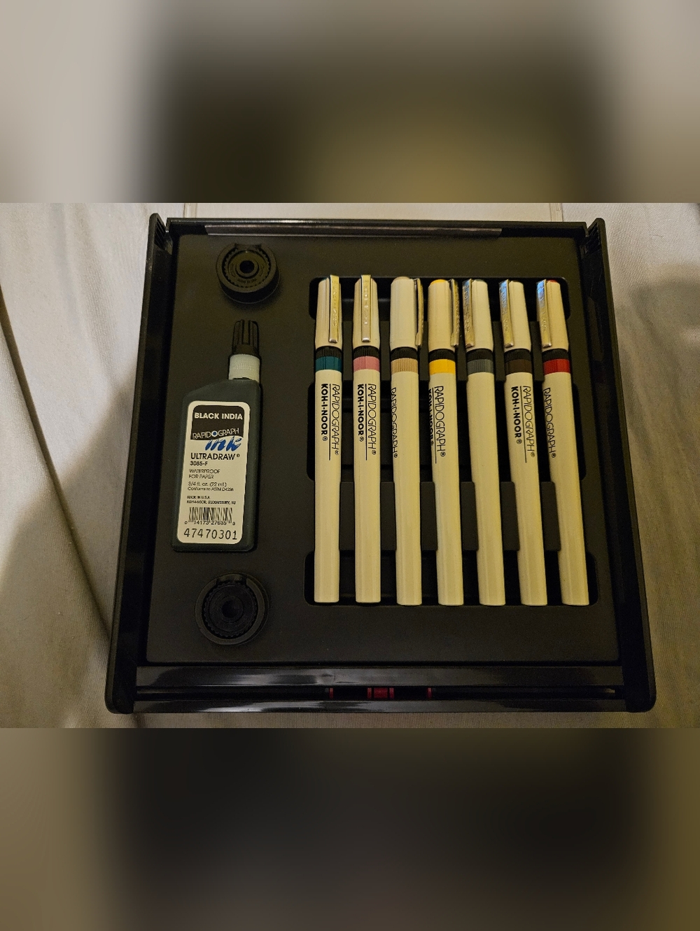Koh-I-Noor Rapidograph Pens Set Of 7
